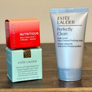 Estée Lauder Minis-Night Repair Eye Cream, Perfectly Clean, & Nutritious Mask
